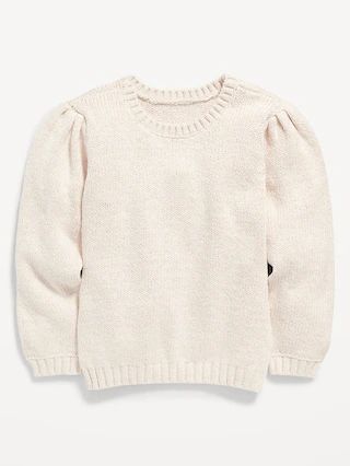 Cozy Puff-Sleeve Sweater for Toddler Girls | Old Navy (US)