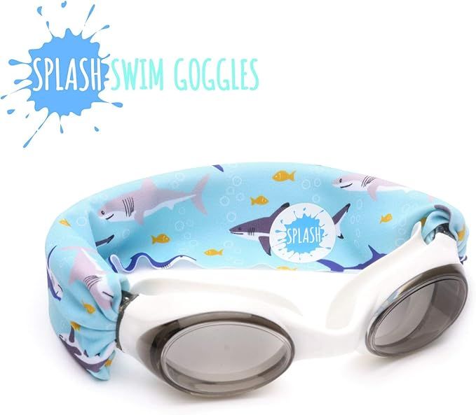 SPLASH "SHARK ATTACK" Swim Goggles - Fun Fashionable Comfortable - Fits Kids & Adults - Won't Pul... | Amazon (US)