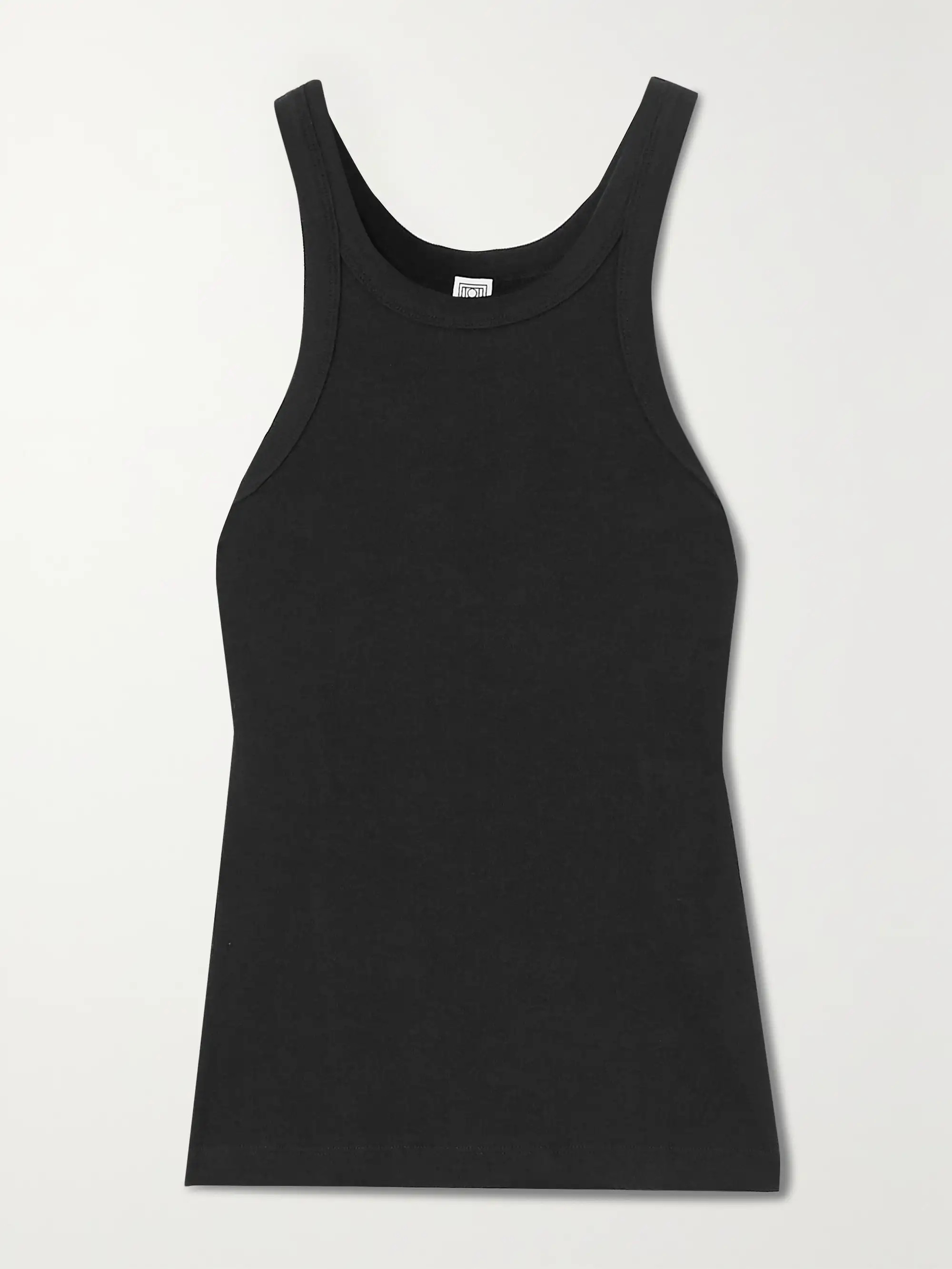 + NET SUSTAIN Curved ribbed stretch organic cotton-jersey tank | NET-A-PORTER (UK & EU)