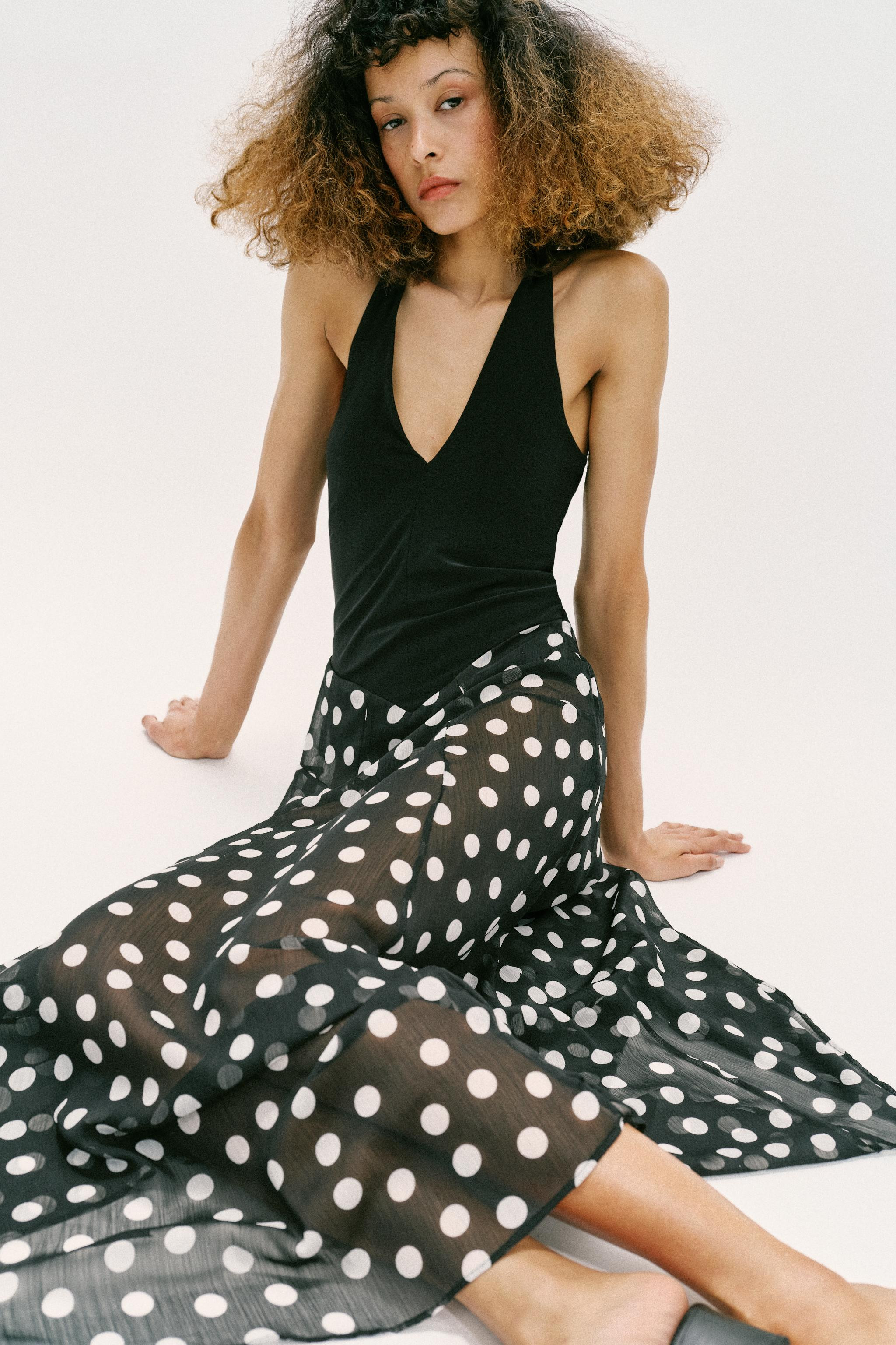 POLKA DOT COMBINATION DRESS | Zara US