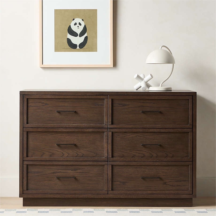 Deep Brown Wood Wide 6-Drawer Kids Dresser

#LTKBaby #LTKHome #LTKKids