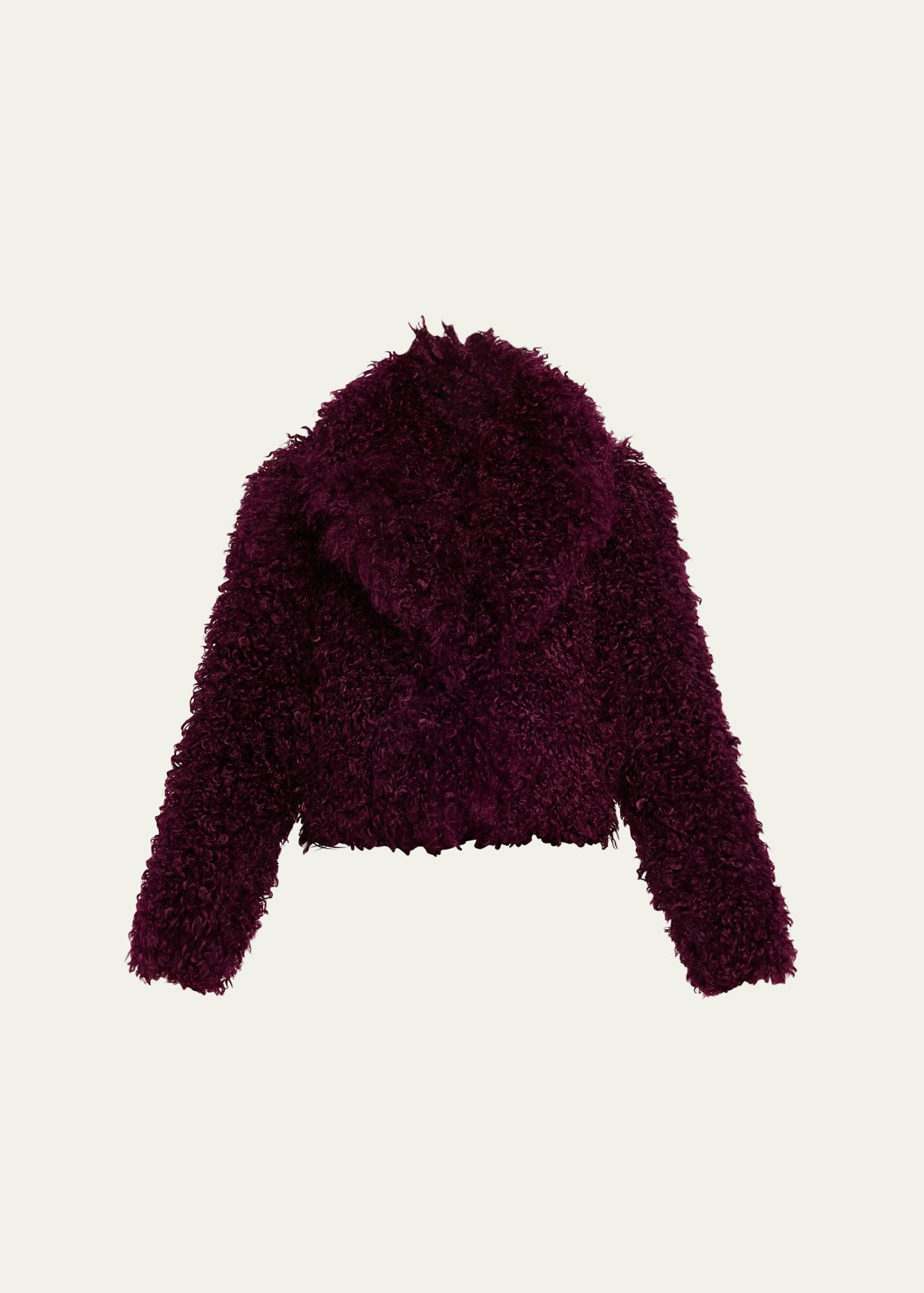 L'Agence Aura Cropped Faux Fur Jacket | Bergdorf Goodman