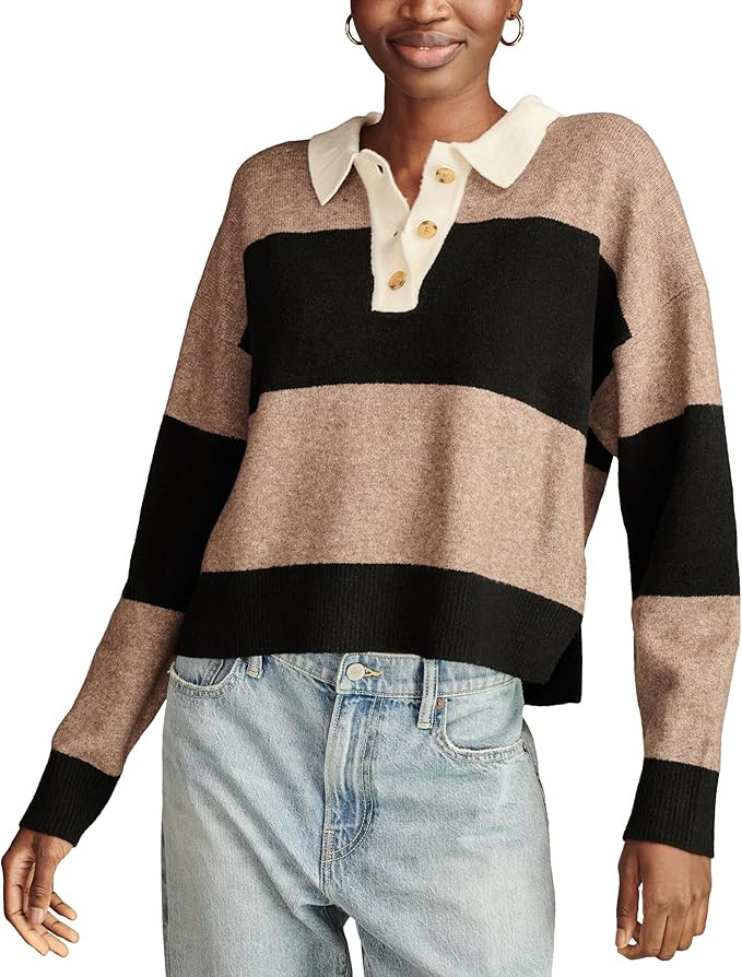Lucky Brand Women's Rugby Polo | Amazon (US)