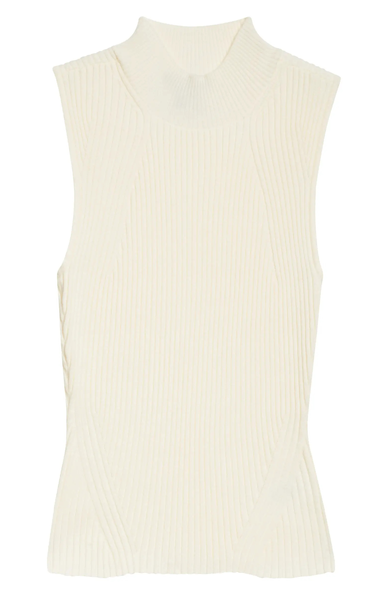 PAIGE Fidelia Mock Neck Sweater Tank | Nordstrom | Nordstrom