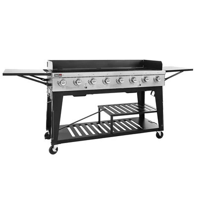 Royal Gourmet 8 - Burner Liquid Propane Gas Grill and Side Tables | Wayfair North America