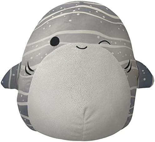 Squishmallows 14-Inch Grey Striped Whale Shark with White Belly Plush - Add Sachie to Your Squad,... | Amazon (US)