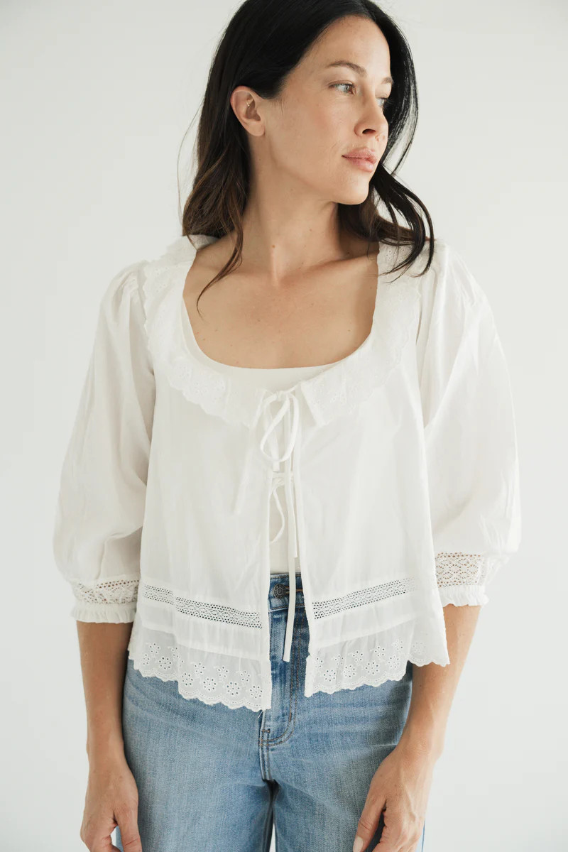 Juliana Cotton Blouse | Carly Jean Los Angeles
