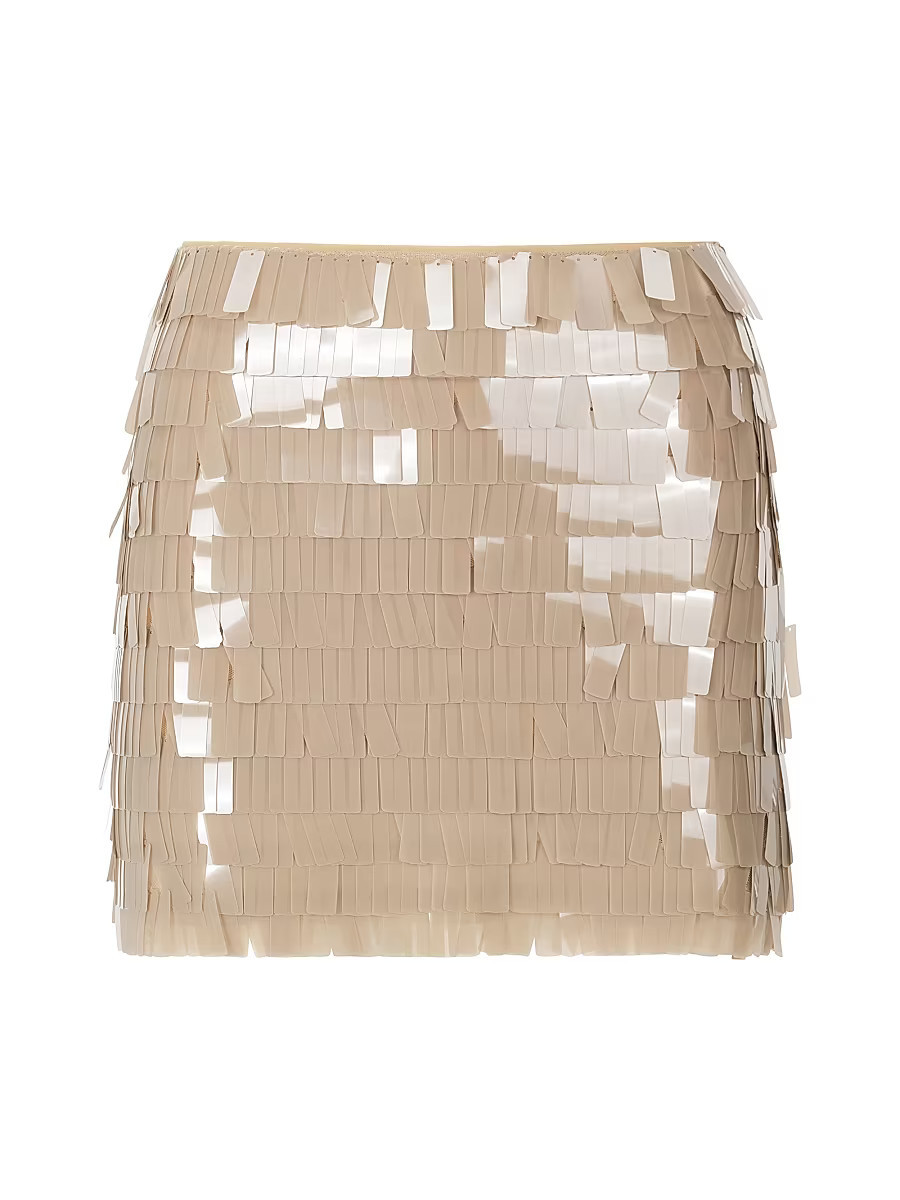 Women's Max Paillette Miniskirt - Riverstone - Size 00 | Saks Fifth Avenue