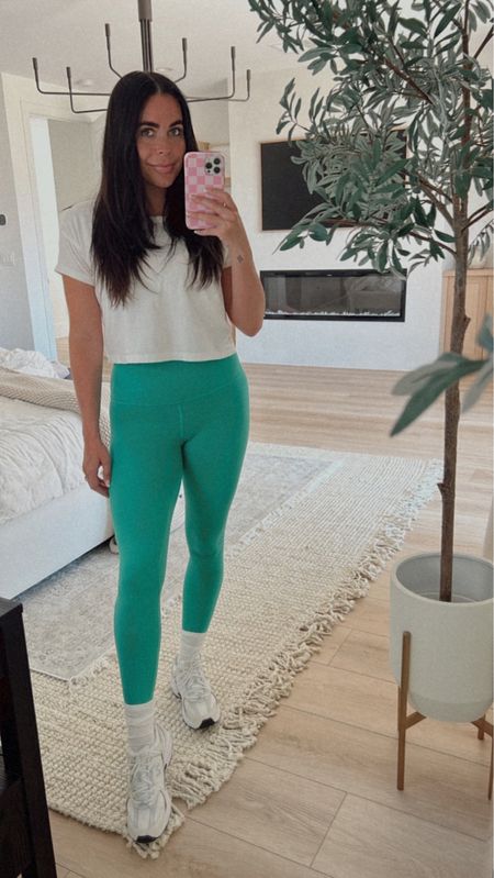 Lululemon green align leggings 