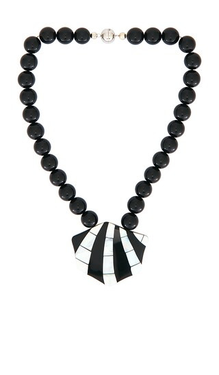 Maris Necklace in Black | Revolve Clothing (Global)