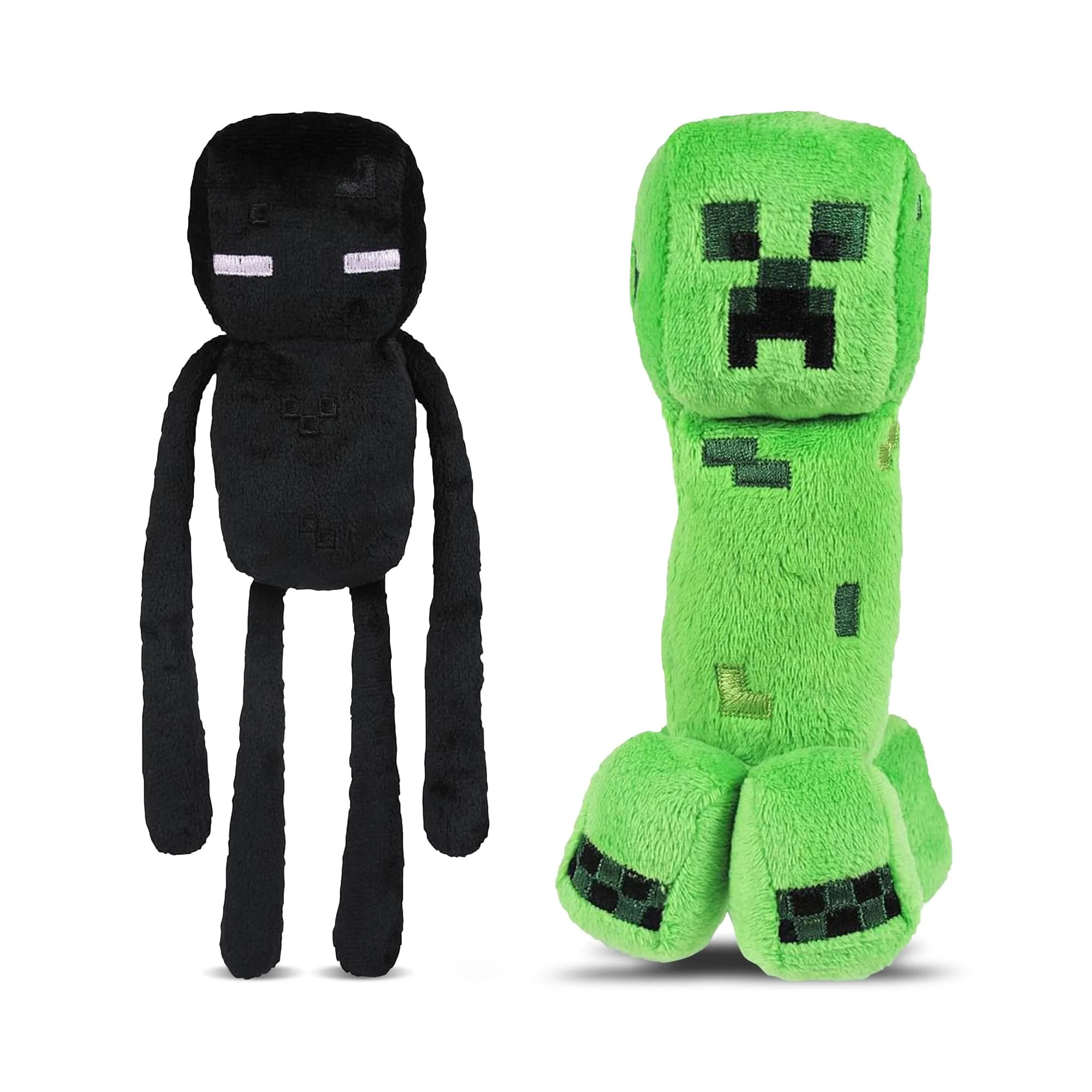Minecraft 7" Plush Enderman & Creeper Set Of 2 | Toynk