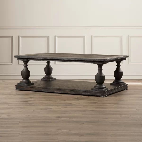 Orla Solid Wood Floor Shelf Coffee Table | Wayfair North America