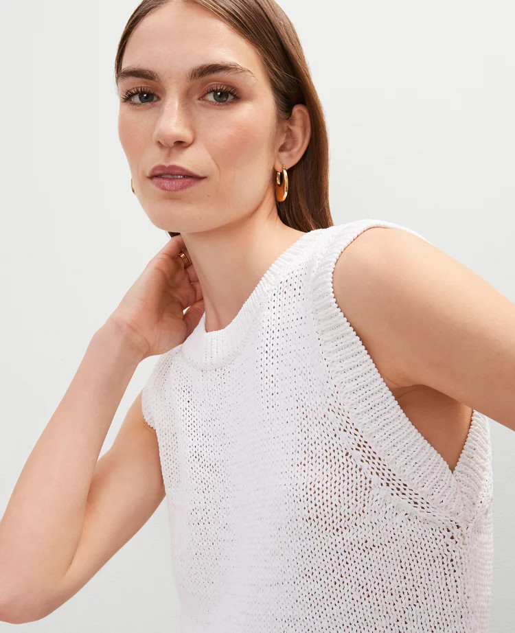 Crew Neck Sweater Shell | Ann Taylor