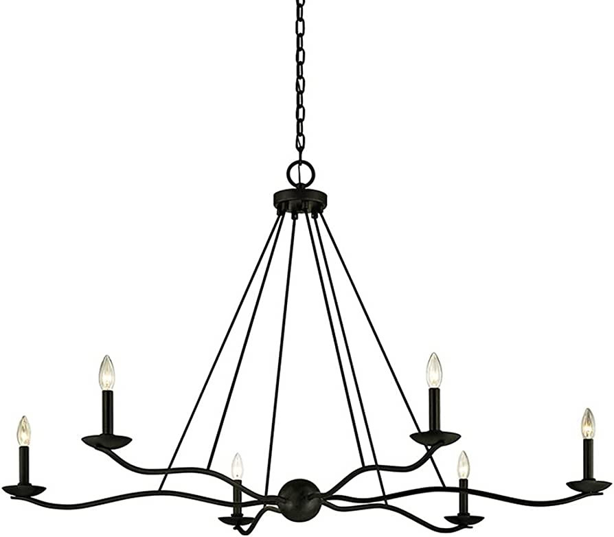Troy Lighting F6306 Sawyer - Six Light Chandelier, Iron Finish | Amazon (US)