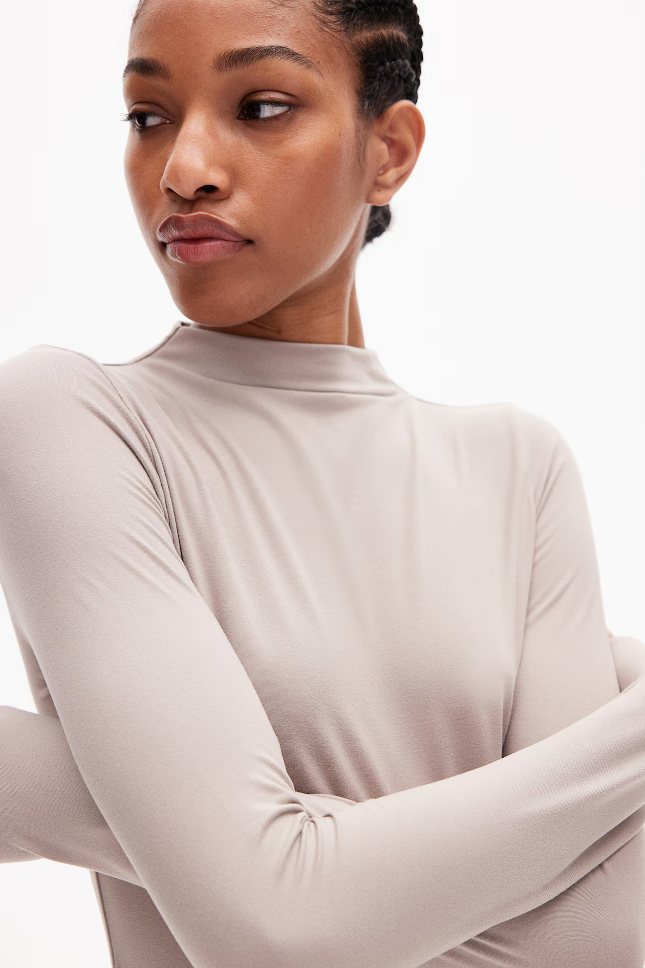 Mock Turtleneck Thong Bodysuit | H&M (US + CA)