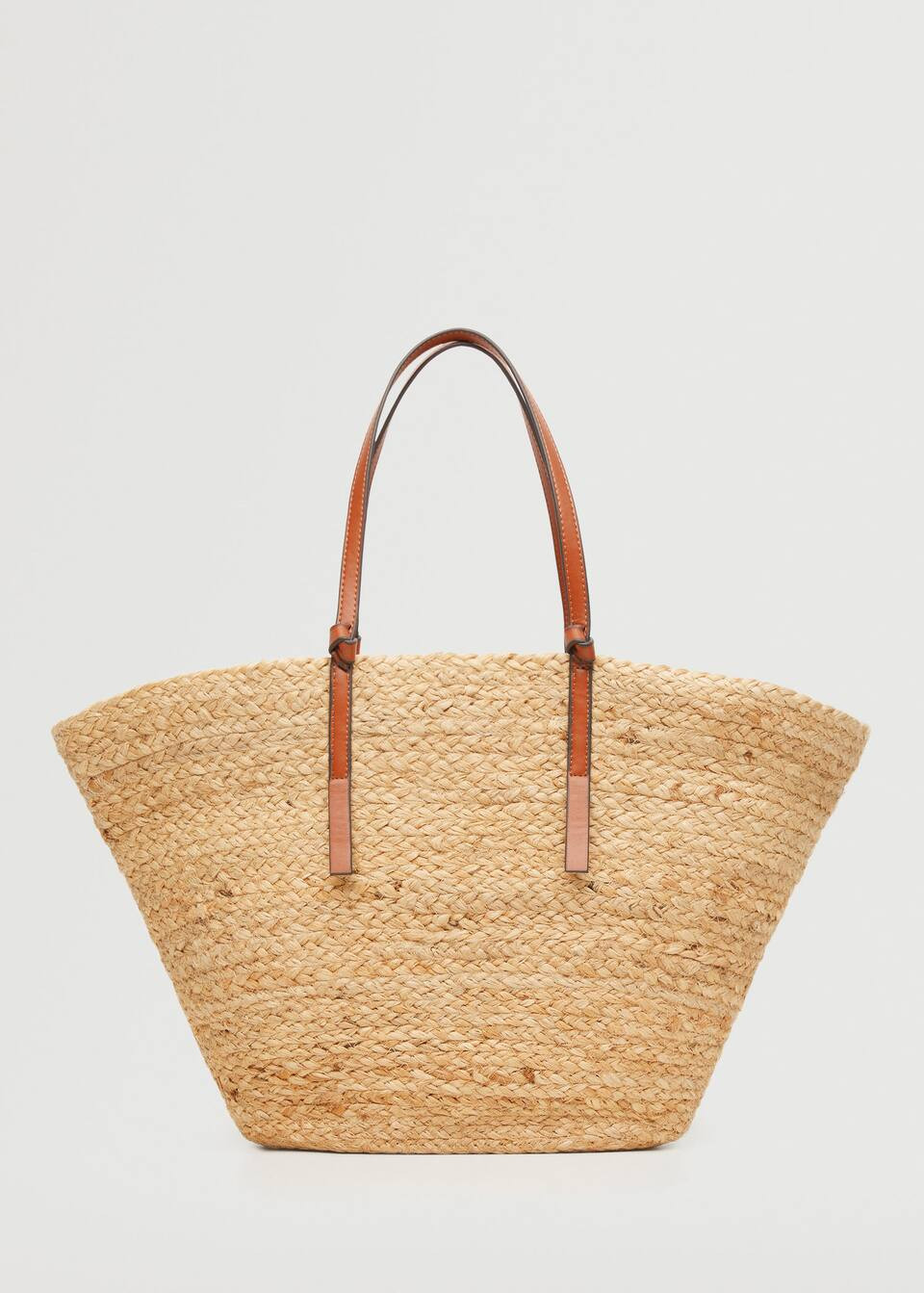 Jute basket bag | MANGO (US)