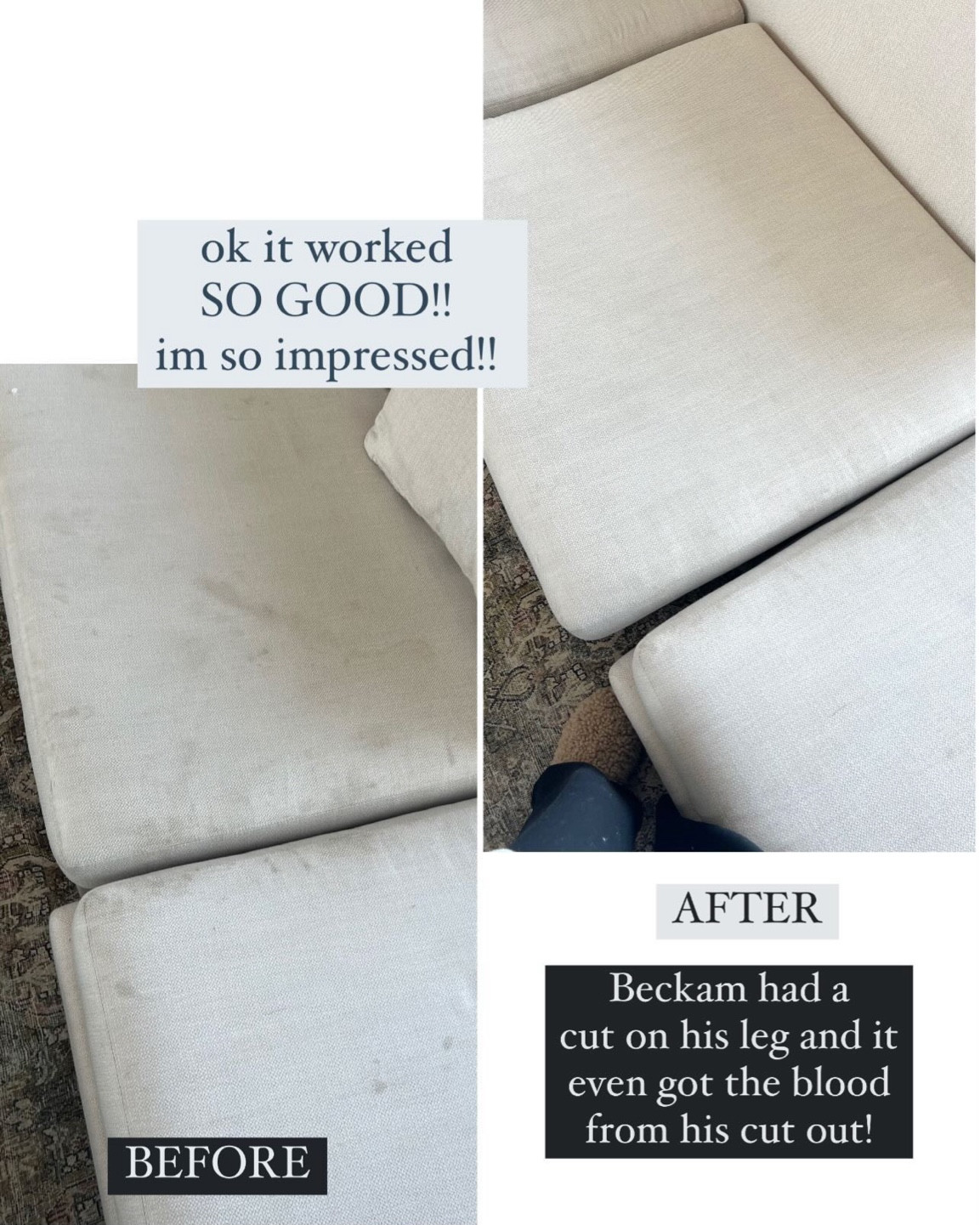 Tried out my new vacuum / upholstery  cleaner on our white couch and the results are amazing!!  My kids got our white couch SO dirty and I was amazed at how well this cleaner worked - and it’s on sale now!

Couch cleaner, carpet cleaner, vacuum, Walmart find, stain remover, spot remover, carpet stain cleaner, shark vacuum, Christine Andrew 

#LTKSeasonal #LTKHome #LTKFamily