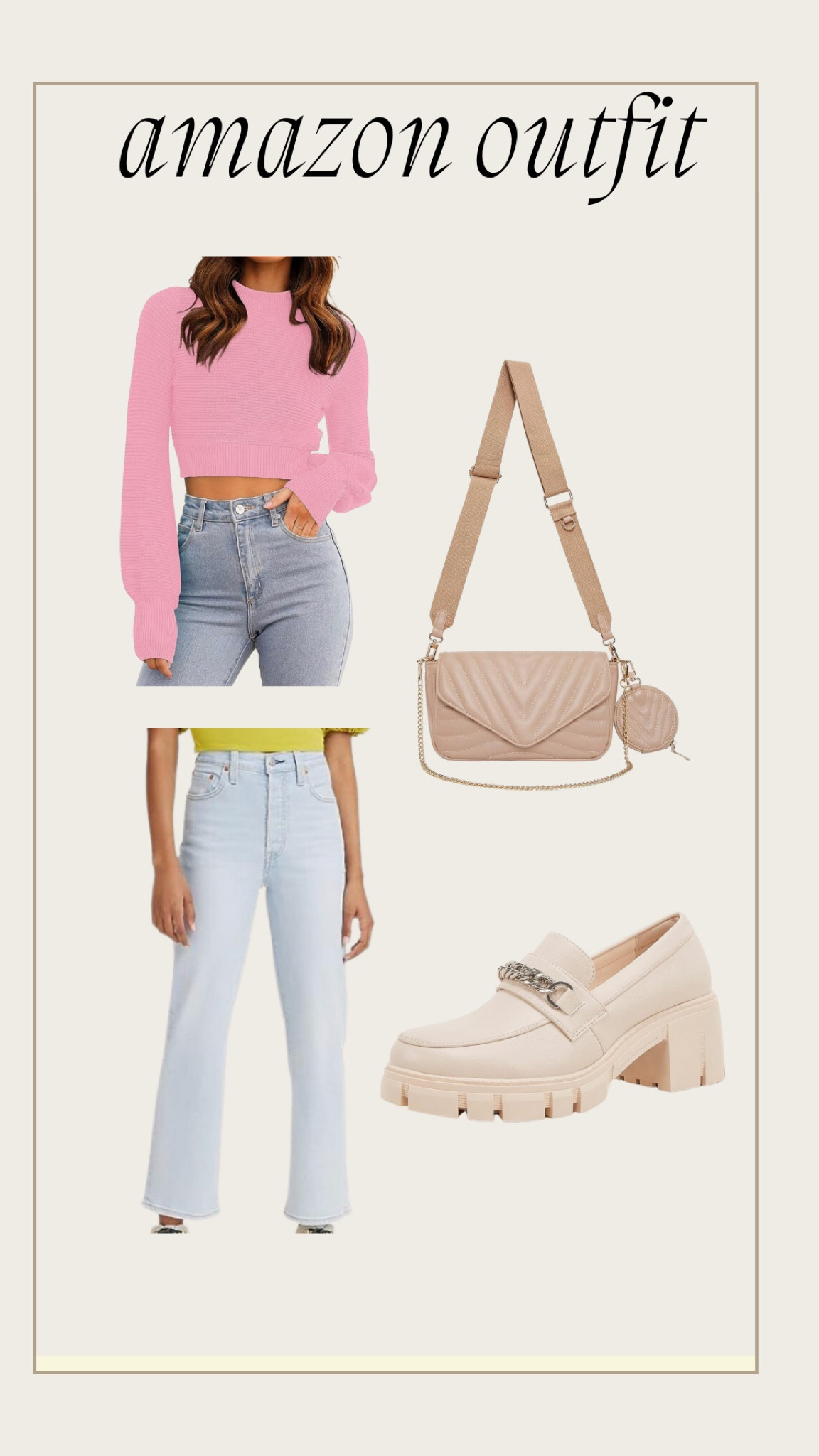 Amazon fall outfit!

Amazon fashion. Amazon fall outfit. Amazon outfit. Amazon finds. Amazon find. Amazon outfits. Puffer bag. Levi jeans. Cropped sweater. Amazon bag 

#LTKxPrime #LTKshoecrush #LTKitbag