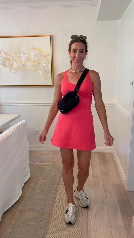 $30 athletic dresses for summer that take you from court, to workout, to running errands, to pool, to kids sports, etc. run tts wearing size xs in all. Built in shelf bra in all with removable pads. Built in shorts w/ pockets. Moisture wicking/quick dry/UPF50+ material  

#LTKFindsUnder50 #LTKActive #LTKSwim
