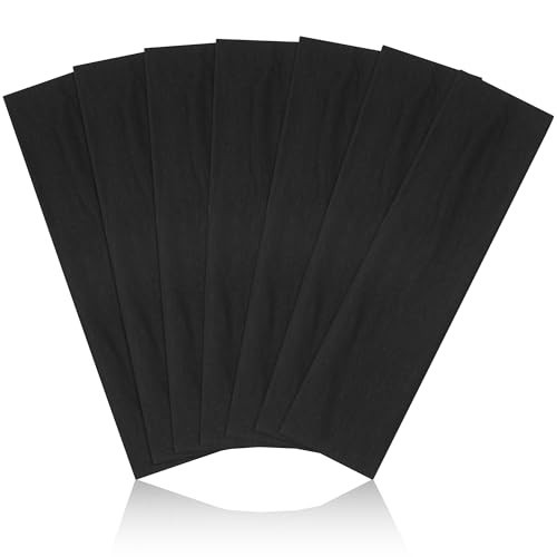 DiyJibb Headbands for Women, Stretchy Non Slip Soft Cotton Cloth Hair Bands for Sports, Workout, Yoga and Running, 7pcs | Amazon (US)