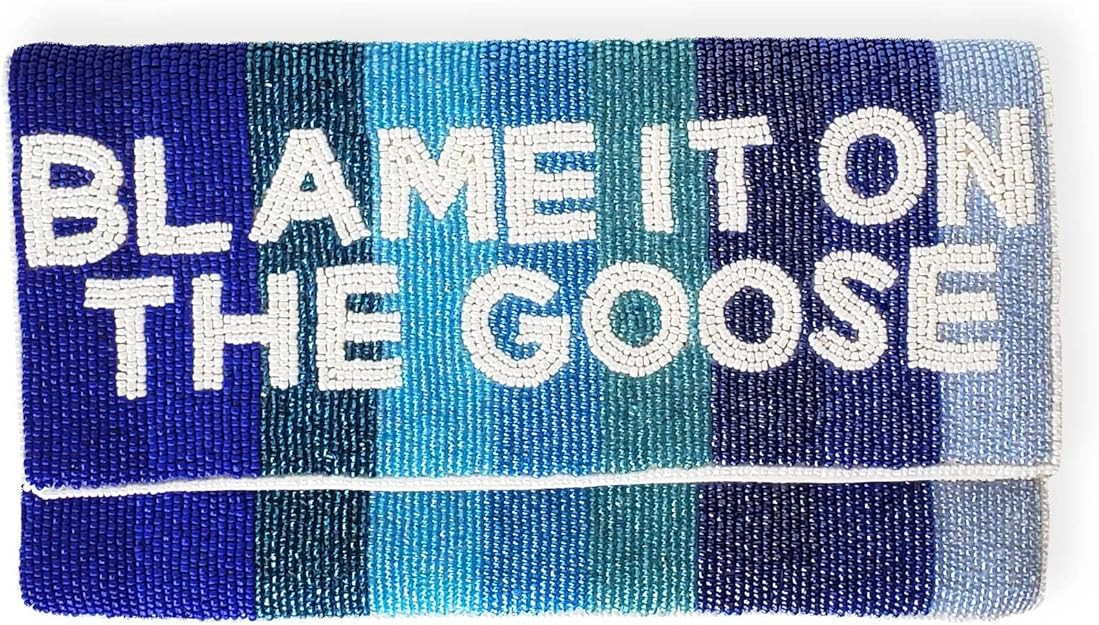 Blame it on the Goose Clutch, Beaded Purse for Bachelorette, Bachelorette Party Gift, Bride Gift,... | Amazon (US)