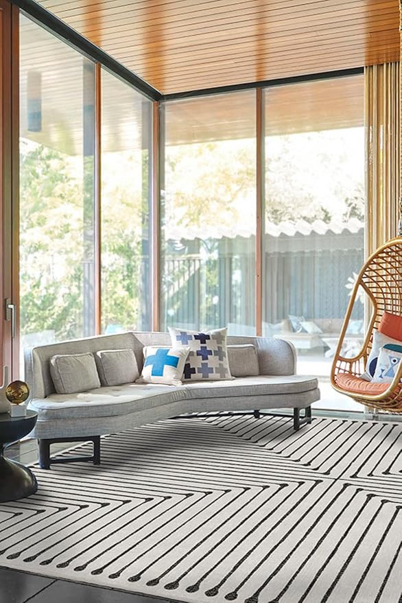 RUGGABLE x Jonathan Adler Washable Rug - Perfect Modern Area Rug for Living Room Bedroom Kitchen ... | Amazon (US)