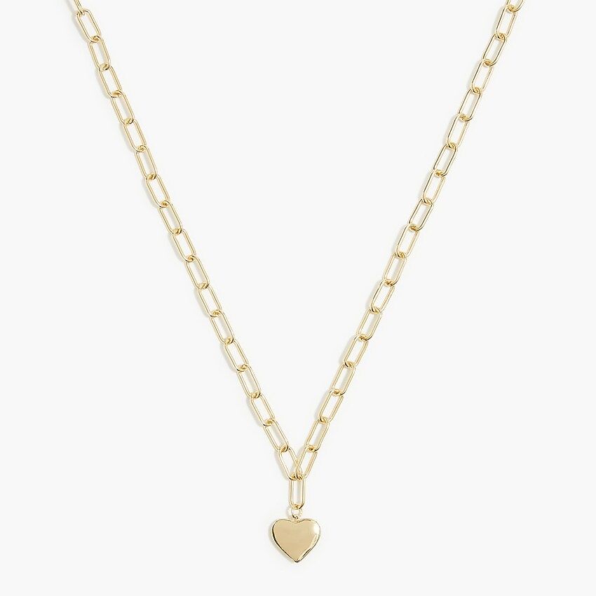 Heart chain necklace | J.Crew Factory