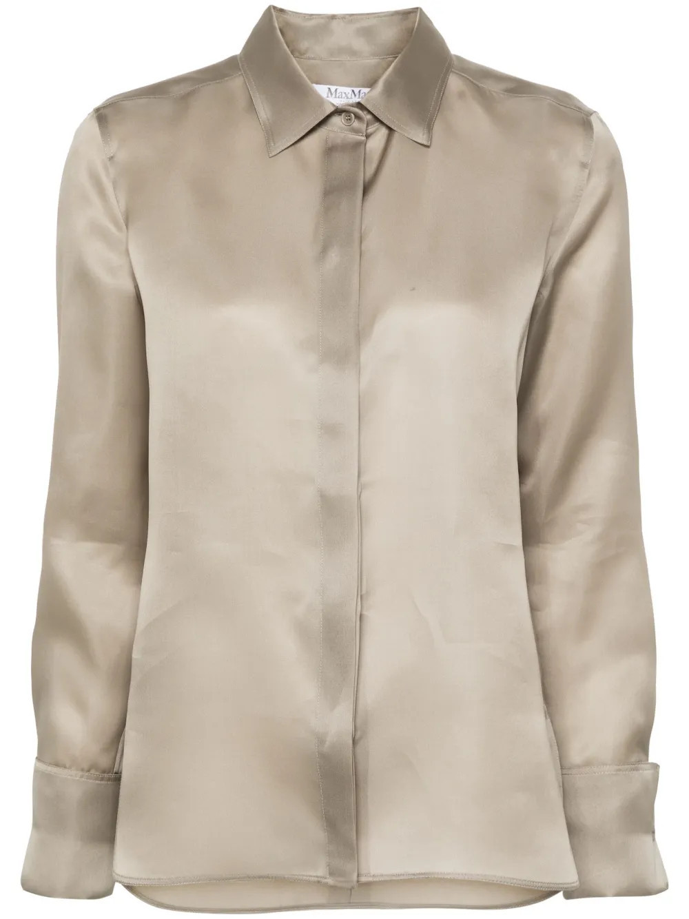Max Mara Nola silk shirt - Green | Farfetch Global