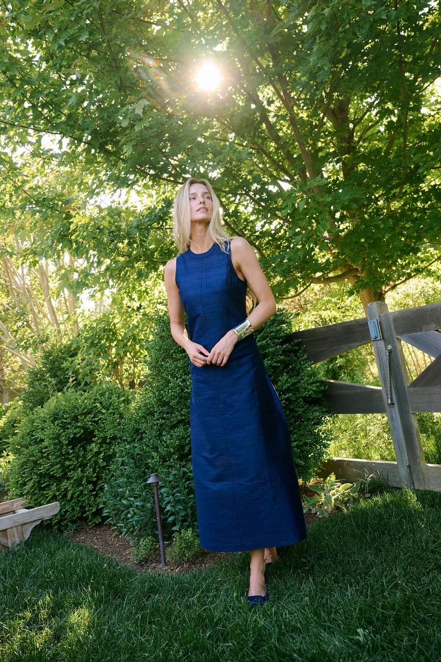 Slim Jane Dress - Peacoat | Julia Amory