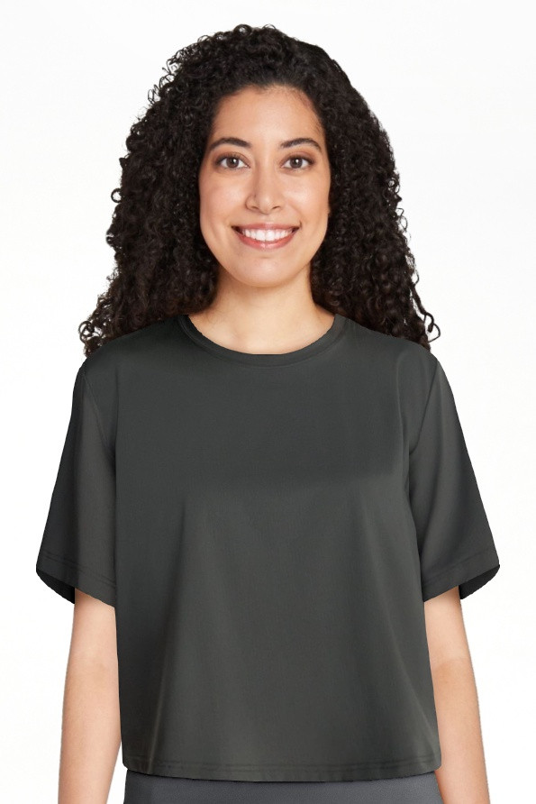 Avia Women's Cropped Boxy Tee with Short Sleeves, Sizes XS-XXXL | Walmart (US)