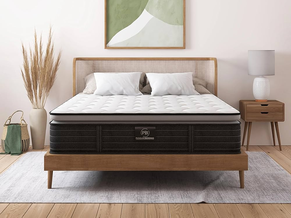 Hybrid Medium Firm Pillow Top Mattress - Classic Collection - Breathable - Adaptive Pressure Relief Support Hand Crafted Made in The USA Mattress in A Box (13 Inch, Queen) | Amazon (US)