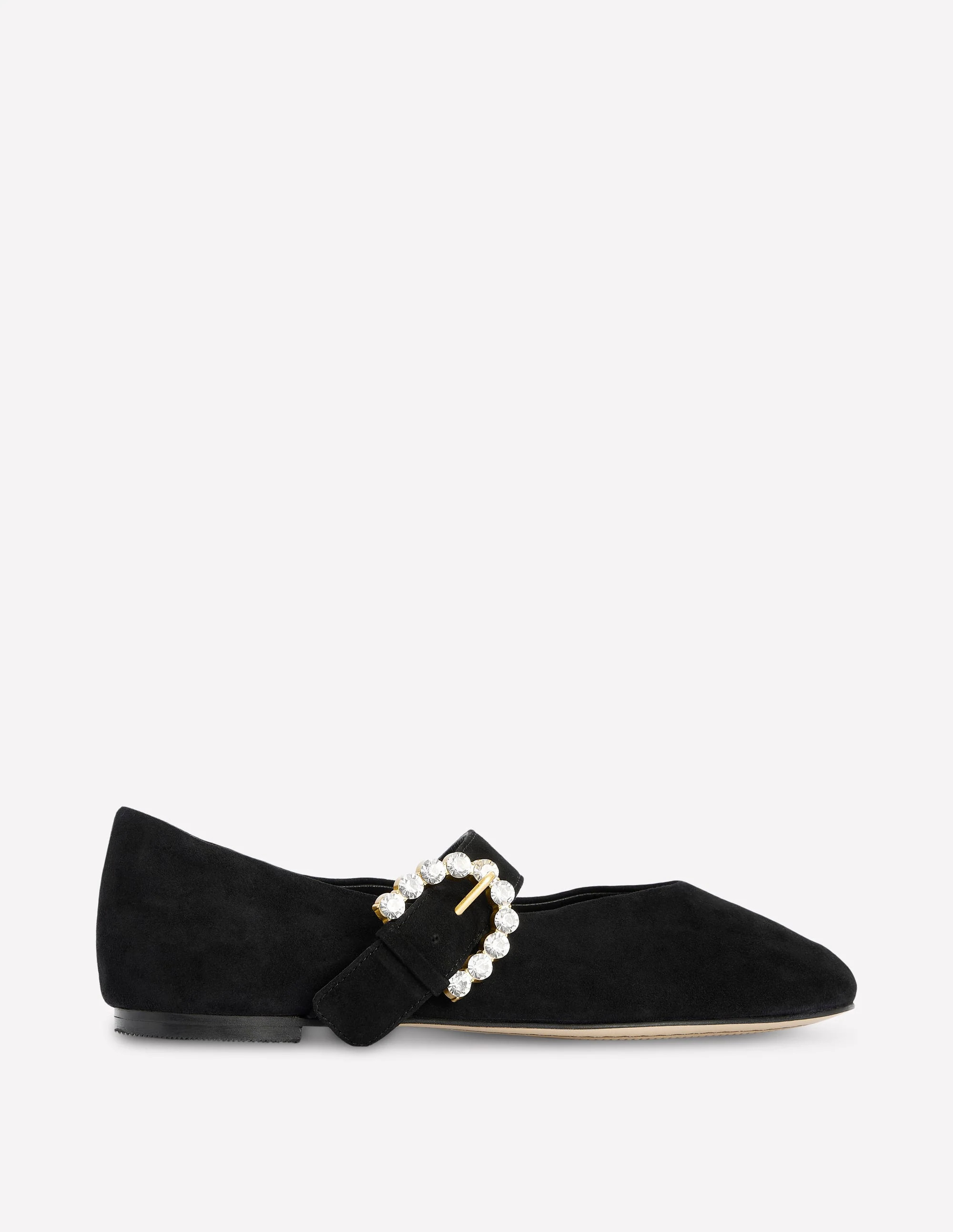 Kylie Flat Buckle Mary Janes-Black | Boden UK