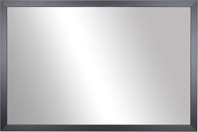 Frame My Mirror Black Framed Mirror, 36" x 54" Mirror for Bathroom, Wood Frame, True Reflections ... | Amazon (US)