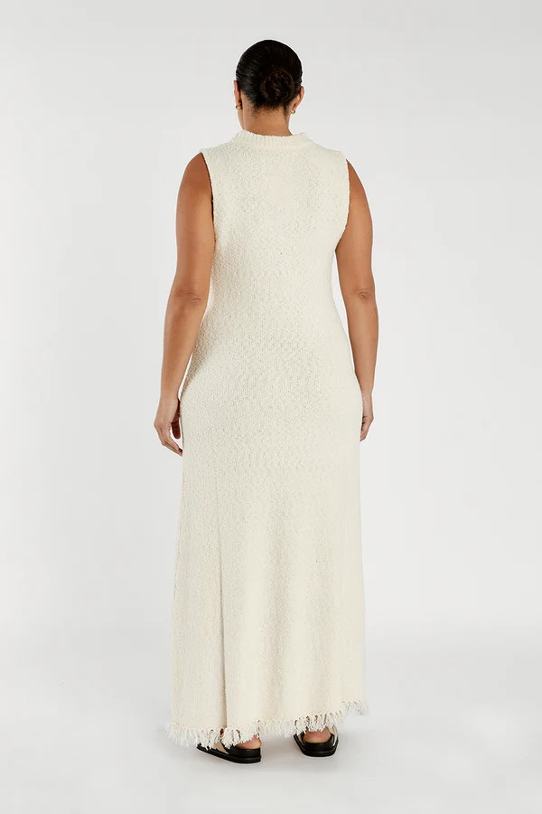 DAKOTA NATURAL HIGH NECK MAXI DRESS | DISSH