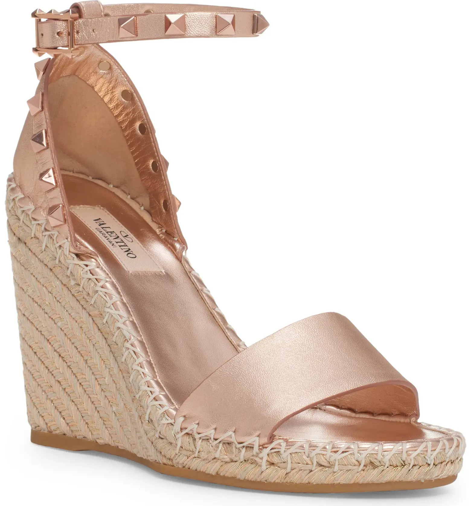 Valentino Garavani Valentino Rockstud Espadrille Wedge Sandal | Nordstrom | Nordstrom