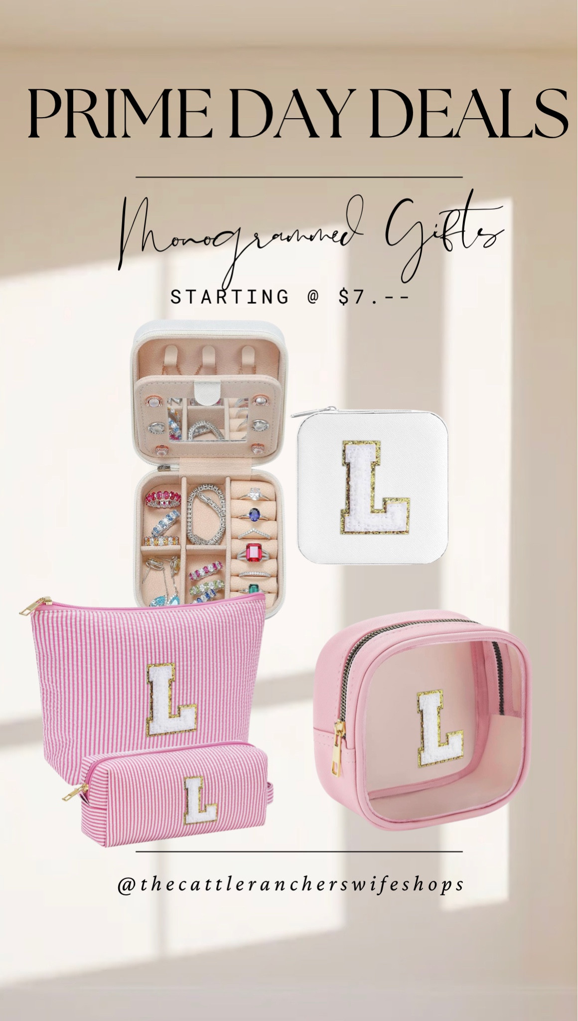 These are the cutest monogrammed gifts and they're on sale!!!! #gift #monogram #monogrammedgift #makeup #amazonprimedeals #teengift #teachergift

#LTKU #LTKsalealert #LTKstyletip
