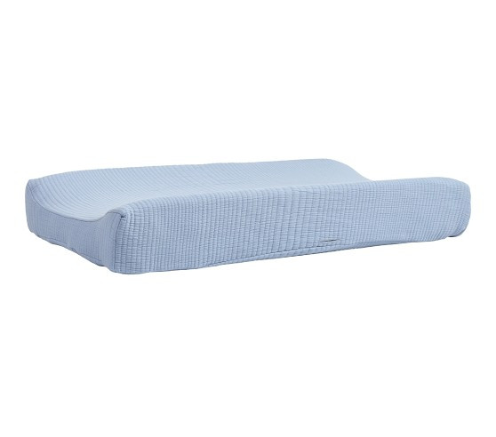 west elm x pbk Organic Matelassé Changing Pad Cover | Pottery Barn Kids
