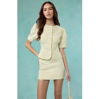 ASTR the Label | Kristina Tailored Puff Sleeve Jacket in Butter yellow | Size XS | ASTR The Label (US)