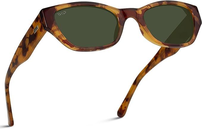 WearMe Pro - Thick Rectangular Trendy Women Sunglasses | Amazon (US)