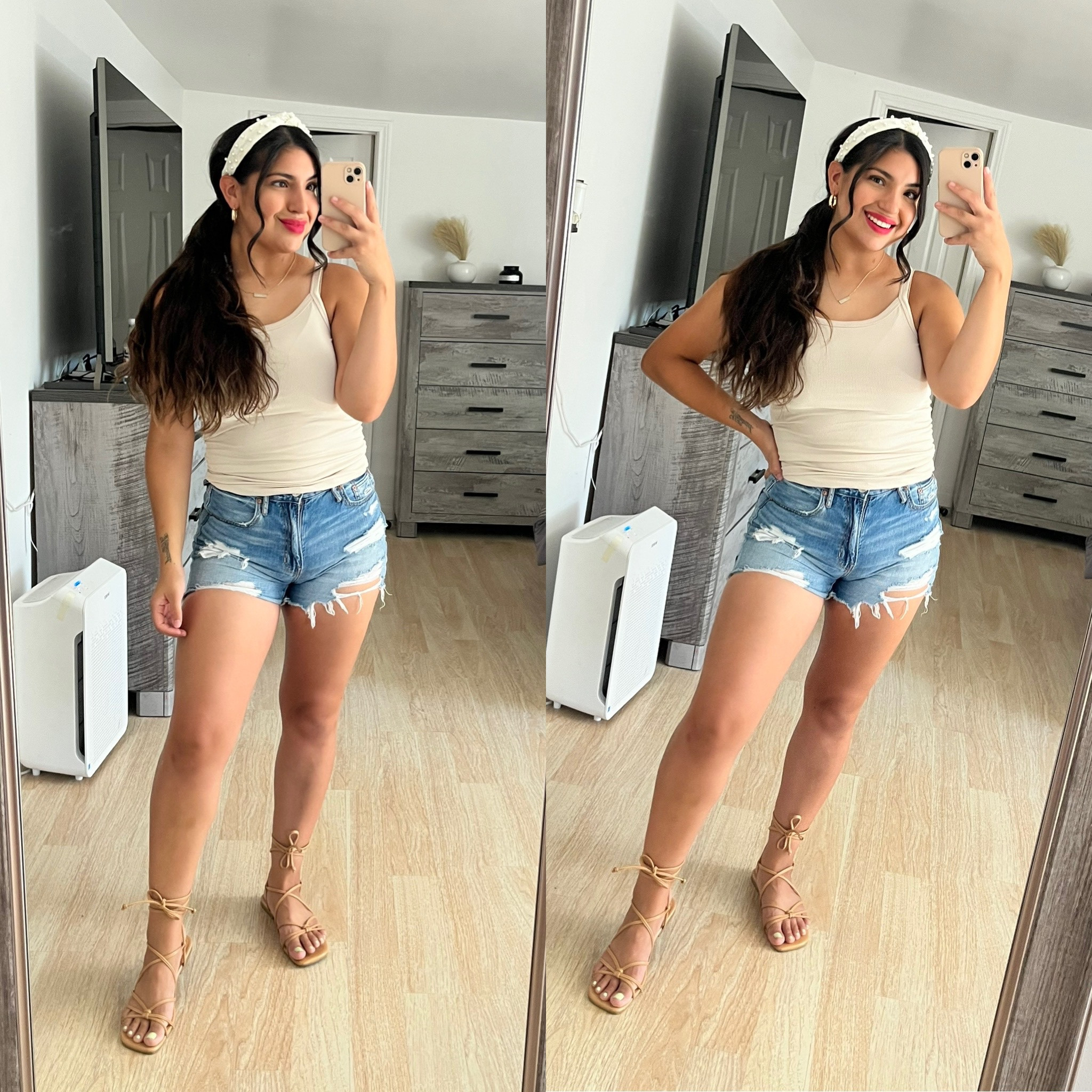 My perfect casual summer to fall transition outfit, i dont have time to be hot and sweaty all while chasing after my kids! Lol! My top is $3!! 

#LTKcurves #LTKstyletip #LTKFind