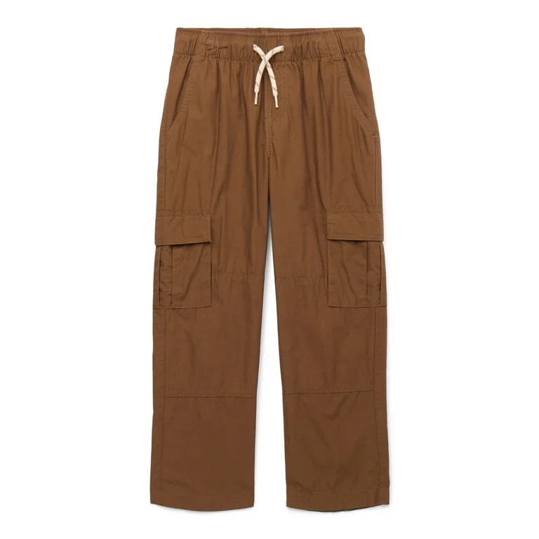 Wonder Nation Boys Poplin Cargo Pants, Sizes XS-XXL & Husky - Walmart.com | Walmart (US)