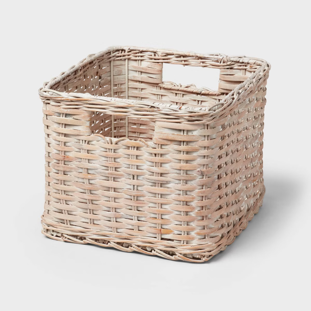 Woven Rattan Crate White Washed - Brightroom™ | Target