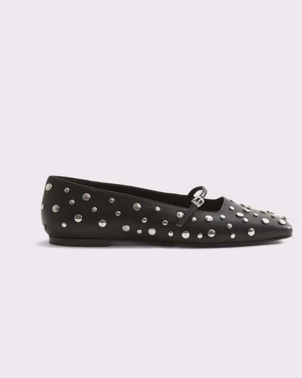 Mary Jane Square-Toe Flats | Abercrombie & Fitch (US)