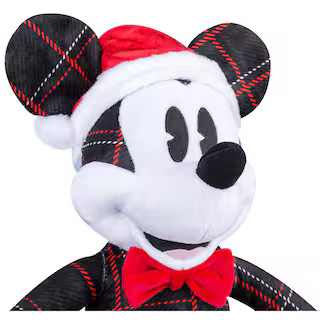 20 in. Tall-Holiday Greeter-Vintage Plaid Mickey | The Home Depot