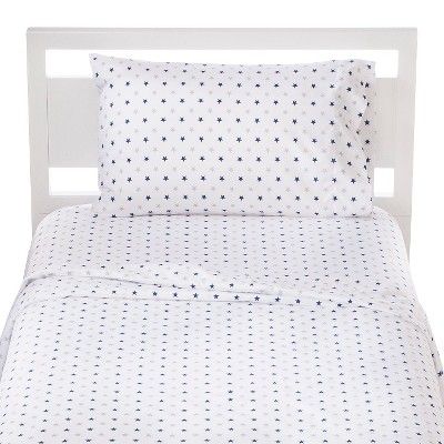 Star Microfiber Sheet Set White - Pillowfort™ | Target