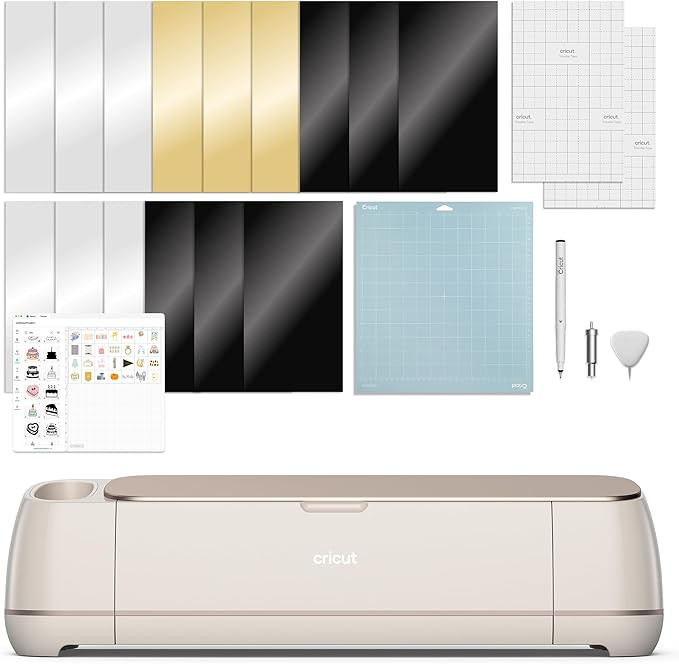 Cricut Maker 4 - Smart Cutting Machine (Seashell) | Digital Content Bundle - Includes 30 Images i... | Amazon (US)