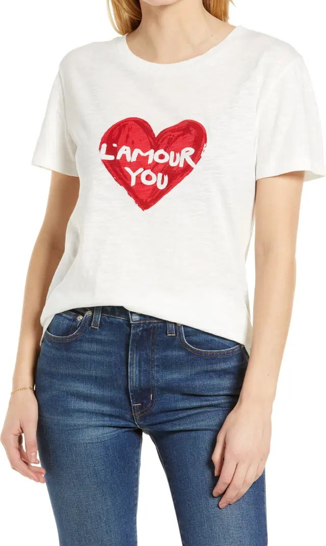 Caslon® L'Amour You Organic Cotton Graphic Tee | Nordstrom | Nordstrom