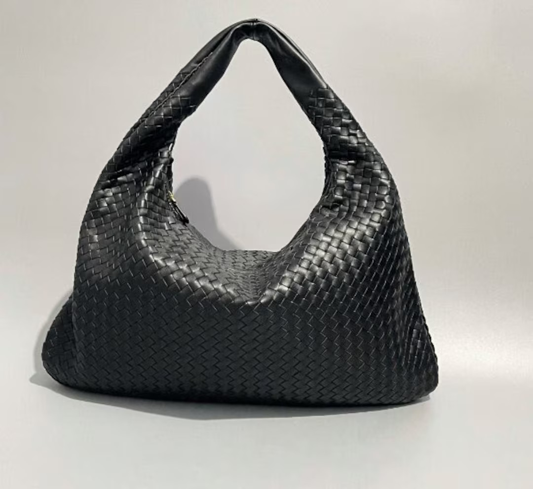 Sheepskin Leather Hobo Bag/woven Leather Bag/women Designer - Etsy | Etsy (US)