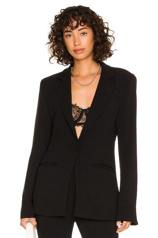 L'Academie Alama Blazer in Black from Revolve.com | Revolve Clothing (Global)