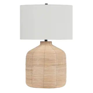 Meyer&Cross Jolina 26.5 in. Oversized Rattan Table Lamp TL0658 | The Home Depot